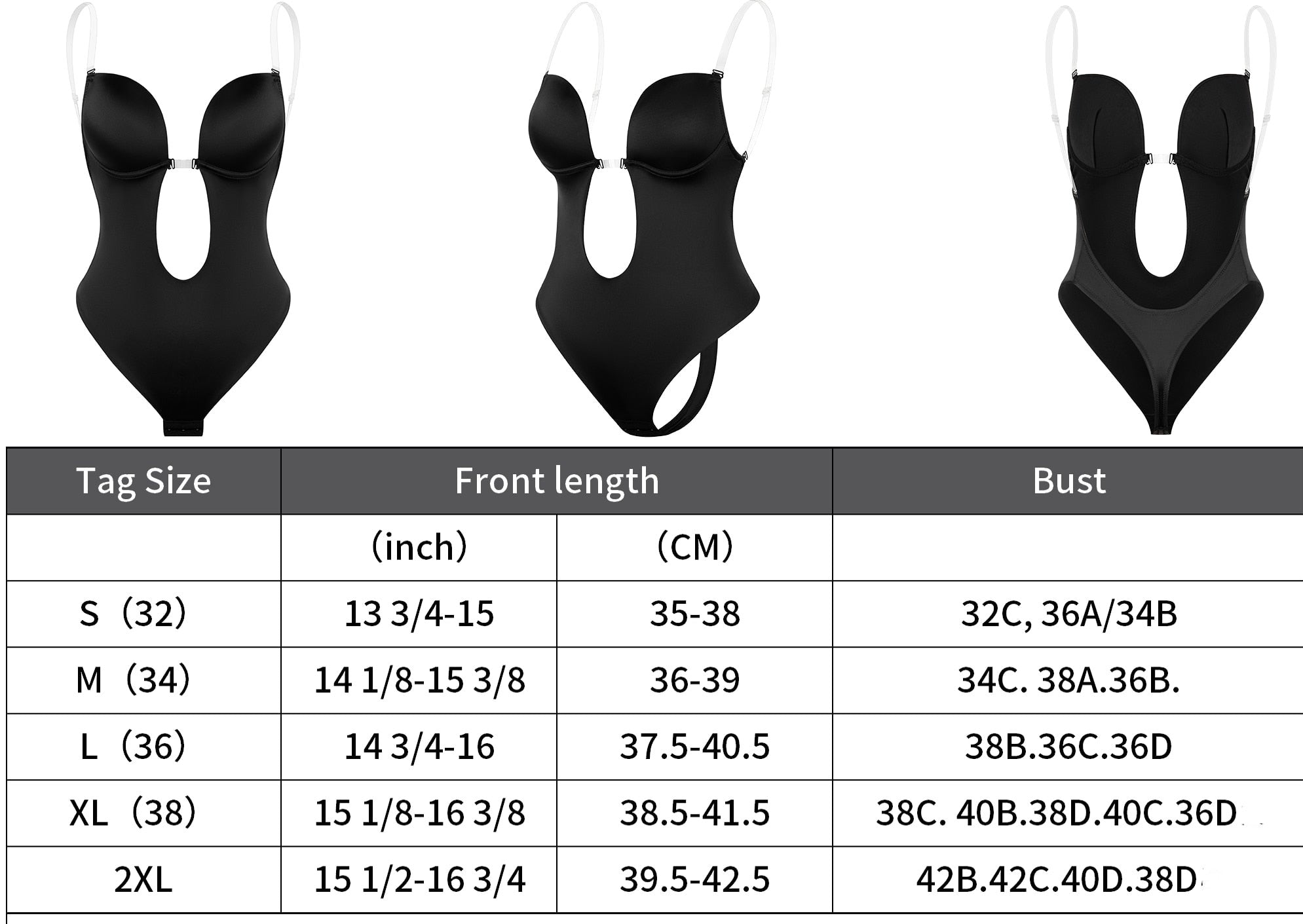 Plunge backless body shaper bra,deep v bra sexy Sri Lanka