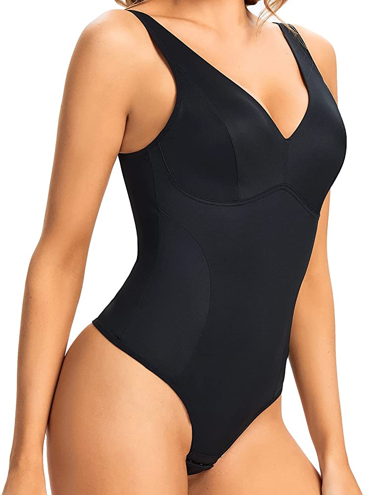 The Dream Tummy Control Underwire Thong Bodysuit –