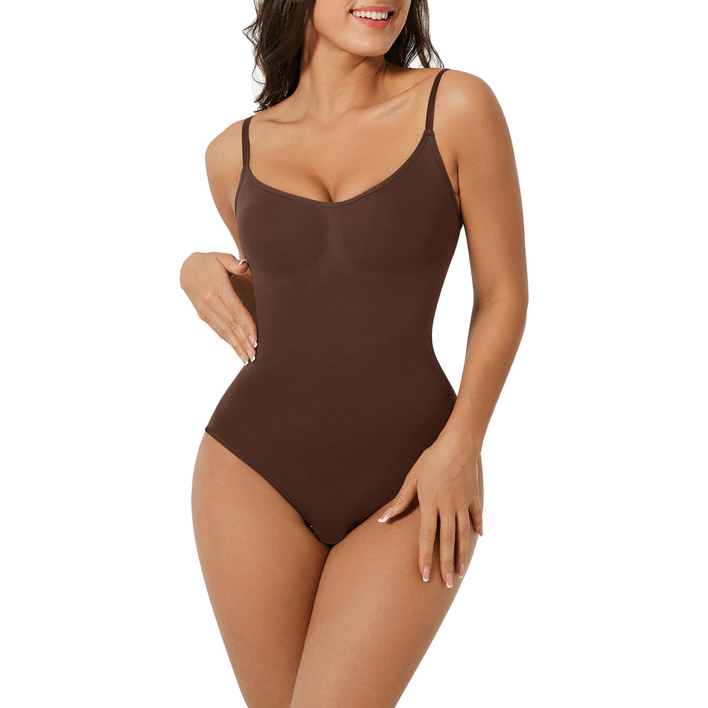 Slimming Lace Bodysuit Shapewear With Long Sleeves –