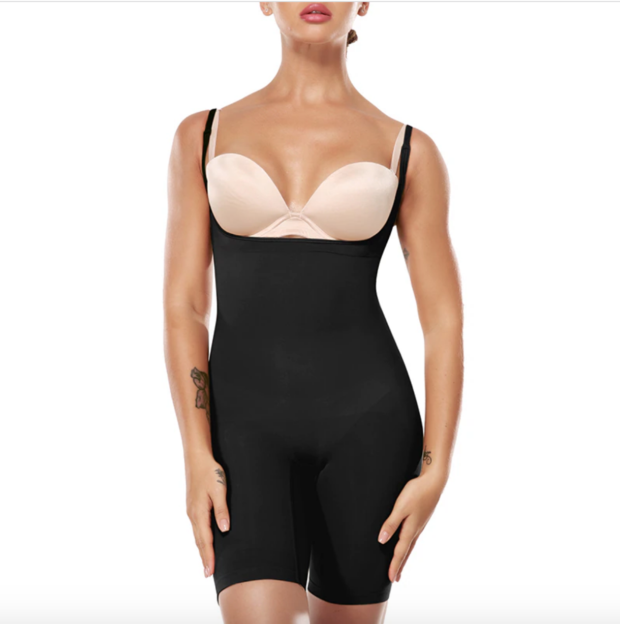Second Skin Seamless Open Bust Shaping Bodysuit