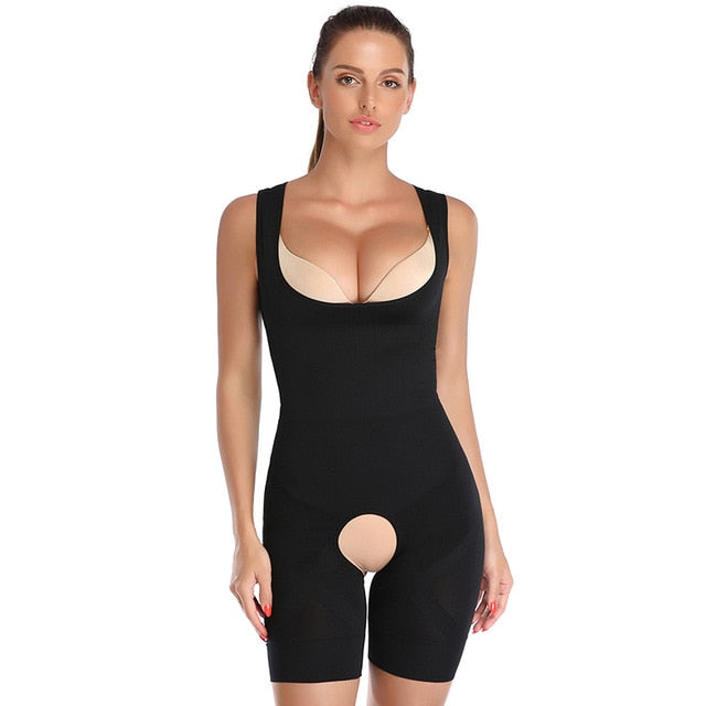 black slimming bodysuit