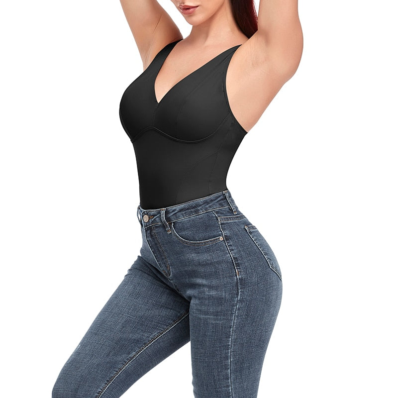 bodysuit shapewear with bra