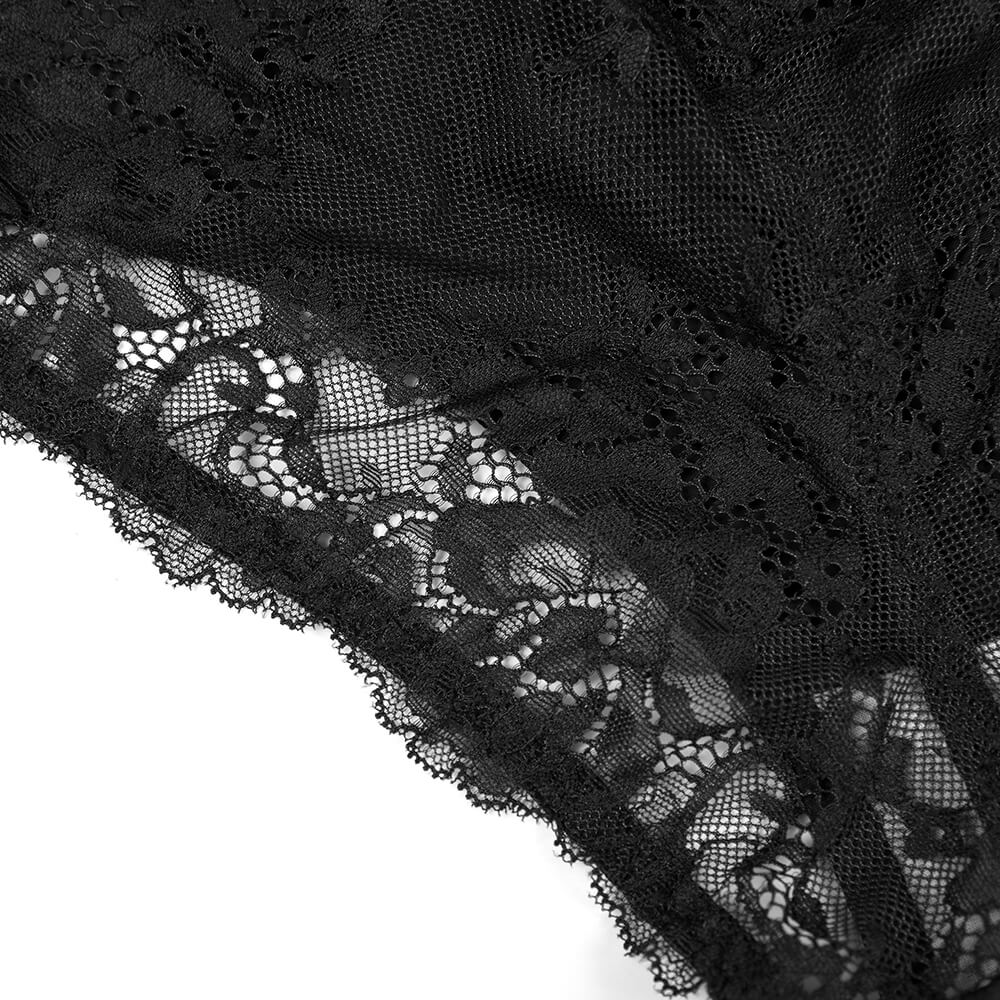 Waisted High-Waisted Tummy Control Lace Cheeky Panty